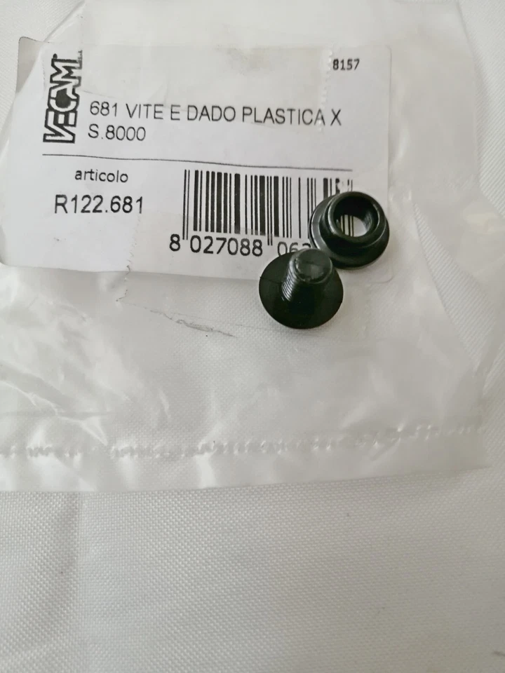 SMEV DOMETIC - VITE E DADO PLASTICA FORNELLI SMEV SERIE 8000 - CAMPER