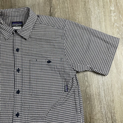 Patagonia Short Sleeve Shirt Men's Small Puckerwear Seersucker 53001 - Picture 6 of 16