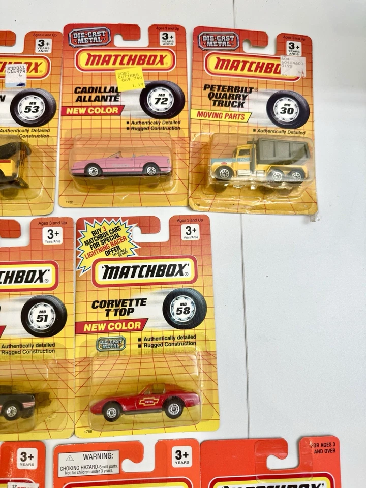 Lote Mixto de 17 Raro 1990 - 1993 Matchbox Super Rápido, Piezas Móviles Foto 4 de 4