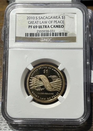 2010 S SACAGAWEA HIAWATHA BELT, NGC PR69 ULTRA CAMEO - B49433