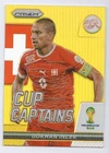 2014 Panini Prizm World Cup Soccer Gold Gokhan Inler #12