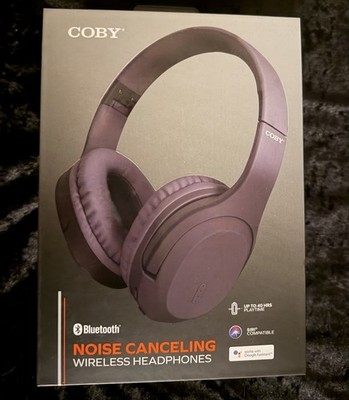 Coby True Wireless Noise Canceling Headphones COBY- Brand New 