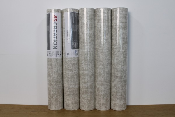 5 Rollen Vliestapete As Creation 32261-3 Beige/ Creme Meliert Anf. 21A-image