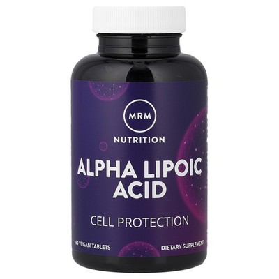 MRM Alpha Lipoic Acid 300 mg 60 Vegan Tablets Vegan, GMP Quality Assured