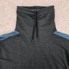Under Armour Sweatshirt Women Small Loose Gray Blue Funnel Neck Featherweight
