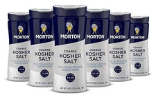 Morton Coarse Kosher Salt 16 Ounce Pack of 6 Perfect for Flavor Enhancement