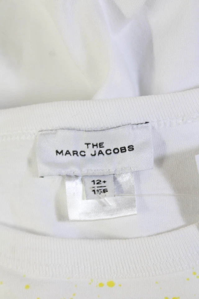 Marc Jacobs женщин хлопок основной круглый вырез короткий рукав футболка белый размер 12 - Изображение 4 из 4