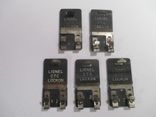  5 LIONEL CTC POWER LOCKON O / 027 GAUGE TRAIN TRACK TERMINAL CONNECTORS 1