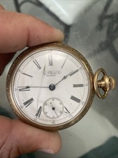 Waltham Mass Pocket Watch Gold Filled 20years 109.2 Gramos