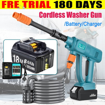 #ad #ad Cordless High Pressure Washer Water Spray Gun For Makita 18V Battery BL1830 LXT $16.99