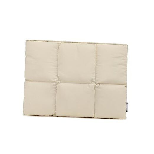 Canvaslife Puffy Laptop Sleeve 15 Inch 15.4 15-15.6inch for MacBook Air Beige