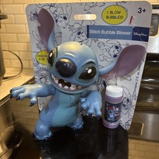 Disney Stitch Bubble Blower w/ Bubble Solution Theme Park Souvenir Light Up New