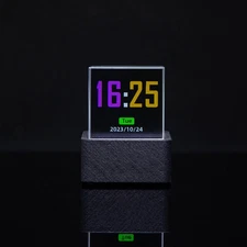 Crystal Cube Photo Display Holographic Desktop Smart Weather Station