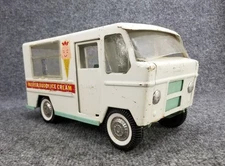Buddy L Pressed Steel Mister Buddy Ice Cream Van Truck W/Suspension Slide Window
