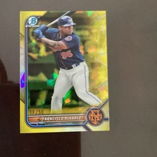 2022 Bowman Chrome Sapphire Yellow Gold /50 BCP184 Francisco Alvarez
