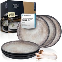 Vida 6Er Dessert Teller Set Beige - Kuchenteller FüR 6 Personen - Porzellan