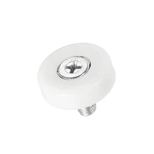 22mm Drawer Rollers Drawer Rollers Plastic Small Pulley with Nuts,6pcs