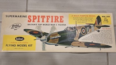 Guillow's Supermarine Spitfire 1:16 Scale Balsa Wood Flying Model Airplane Kit