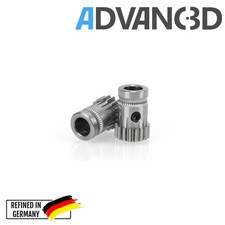 Advanc3D Dual Drive Gear Kit 1.75mm für 5mm Aufnahme aus gehärtetem Stahl