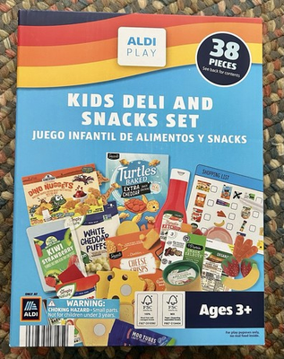 #ad Aldi KIDS DELI AND SNACKS SET 38pc Grocery Food Kids Toy Pretend Play Set NEW $23.00