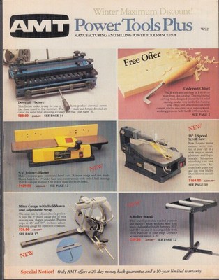 AMT Power Tools Plus Catalog 1992 Royersford PA
