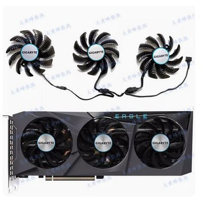 For GIGABYTE RX6700XT 6700 6600XT EAGLE Falcon Graphics Card Cooling Fan Parts