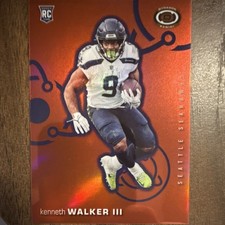 Panini 2022 Chronicles Dynagon Red Rookie Kenneth Walker III D-6 Seahawks /99