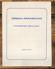 Orban Model 621A 621B 621 Equalizer Schematic & Owners / User Manual *Orig*