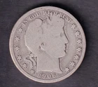 USA United States 1906 50c Silver Half Dollar Barber Coin .900 Silver