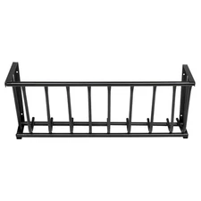 Large Capacity Hay Feeder, Heavy-Duty Steel Goat Hay Rack, 40.8" Long Wall