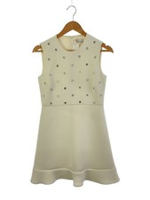 RED VALENTINO Sleeveless Dress 40 Polyester WHT RR3VAB85LCC