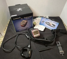 Garmin Forerunner 305 GPS Fitness Trainer Watch w/charger chest strap & box