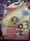 Spin Master Powerpuff Girls Buttercup Bubbles Blossom Figurine Set w/ Display S…