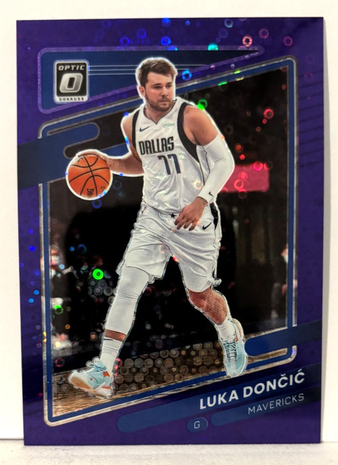 Luka Doncic 2021-22 Optic Purple Disco 2/95 Dallas Mavericks #101