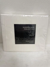 Hudson Park Classic Linens Egyptian Cotton Percale KING Bedskirt Vanilla Sky New