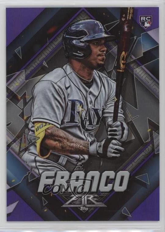 2022 Topps Fire Purple 82/99 Wander Franco #128 Rookie RC 1k60