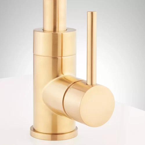 Signature Hardware Ravenel 1 hole Pull Down Bar Faucet Brushed Gold SHXCRA137BG - Picture 4 of 8