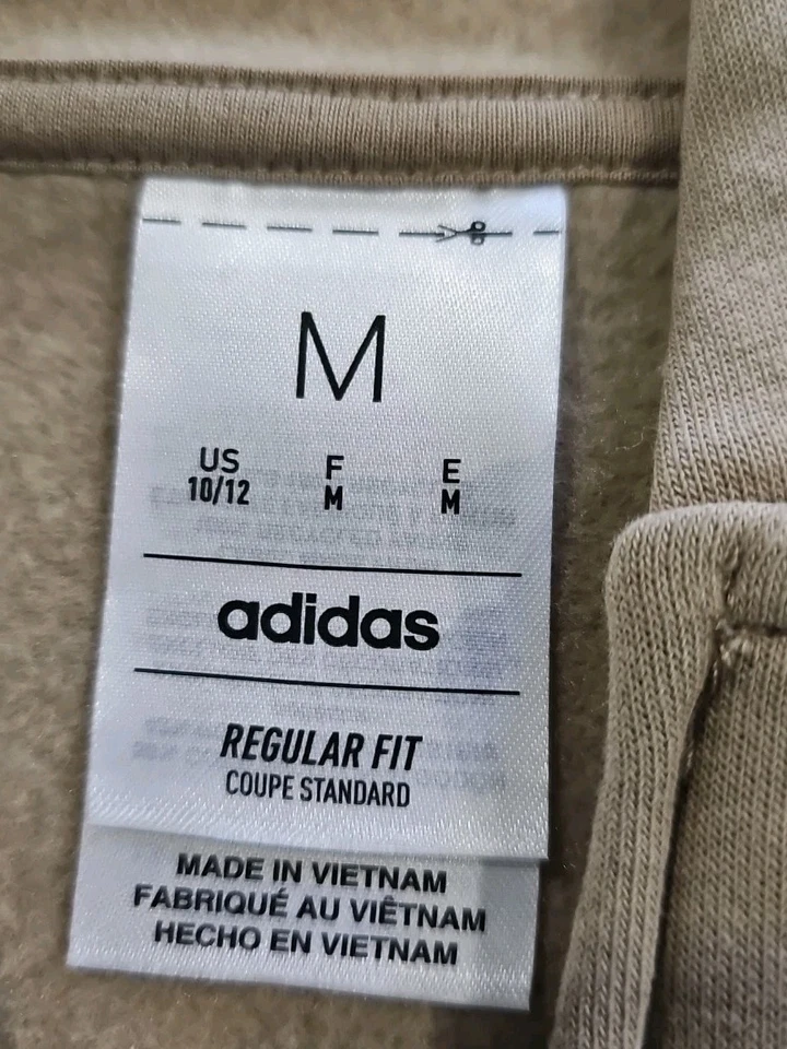 ADIDAS BOYS REGULAR FIT SWEATER HOODIE COLOR BROWN  SIZE M(10/12) With Pockets  - Image 3 of 4