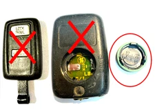 Volvo OEM replacement BATTERY COVER BACK ONLY keyless remote 9442982 car fob key
