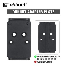 ohhunt Red Dot Mount Plate Suitable G 17 MOS Compatible with Holosun 407C/RMR