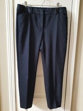 Talbots Womens Pants Size 8p Hampshire Ankle High Rise Dark Blue