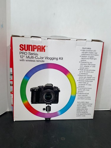 Sunpak 12” RGB Ring Light Pro - Picture 2 of 3