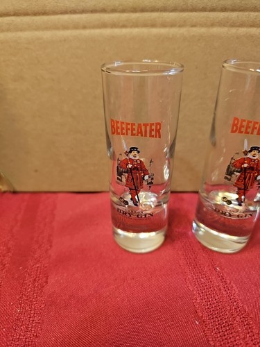 Beefeater Dry Gin London Tall Shot Glass 4" - 4 Pack - Picture 2 of 5