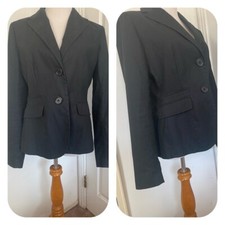 Gap Womens Black Fitted Blazer Size 10 Pre-Owned