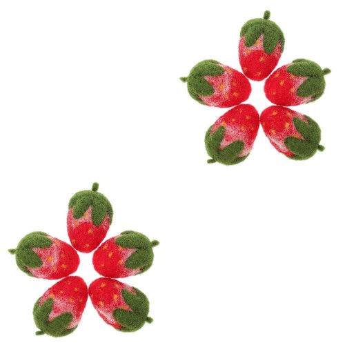 Set of 2 Strawberry Barrettes French Hair Pin Miss Women's Accessory - 第 1/12 張圖片