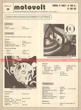 BMW R100/7 R100/S R100/RS R 100 /7 R100S R100 RS Fiche Electrique Moto 000361