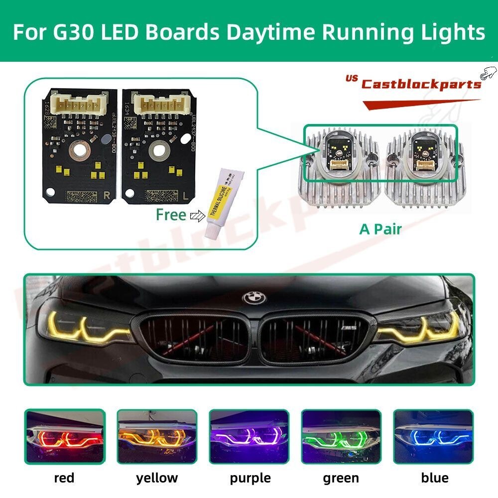 Purple For BMW 5 Series G30 G38 G31 F90 M5 Angel Eyes LED Boards