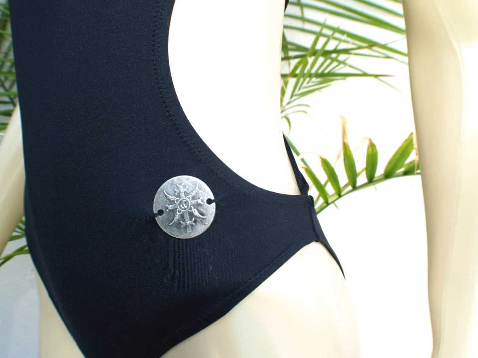 Traje de baño Paula Thomas para Thomas Wylde negro entrecruzado  Foto 3 de 4