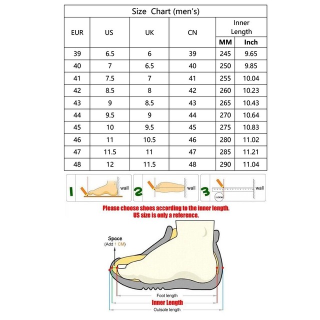 clarks mens shoes size chart