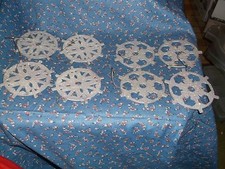 ksm. Christmas Ornaments 4 Snowflake Design I Believe Wood 4 1/16" High U Chos
